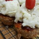 Turkey Meatloaf Muffins with Mashed Potato Topping