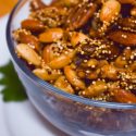 Sweet & Mildly Spicy Nuts and Grains Snack – So Good!