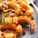 Roasted Delicata Squash with Maple and Thyme